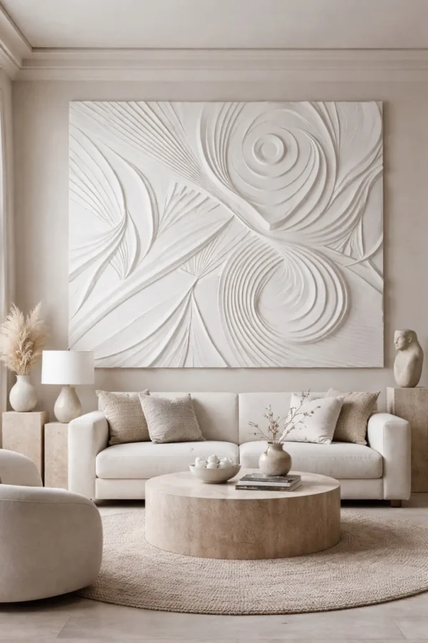 Гипсовое панно. Абстракция. h 1 500x1 800 ММ. Купить в Лепной мастерской GRAND-DECOR.